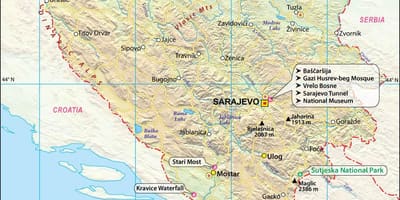 Ölkəmizin xəritəsi Bosniya 