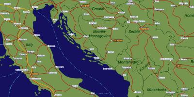 Bosniya dəmir yolu xəritəsi