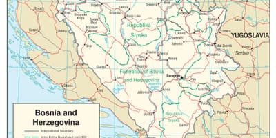 Bosniya və Herseqovina xəritə
